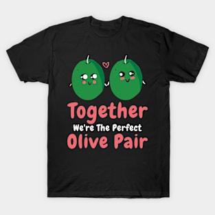 Valentine's Day Olive Couples Dating Romance T-Shirt